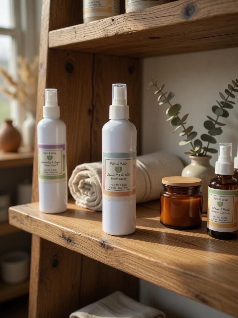 Sea Salt & Orchid Linen & Room Spray — White